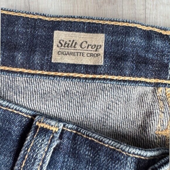 AG Adriano Goldschmied The Stilt Crop Cigarette Distressed Skinny Jeans 27 - Picture 8 of 9